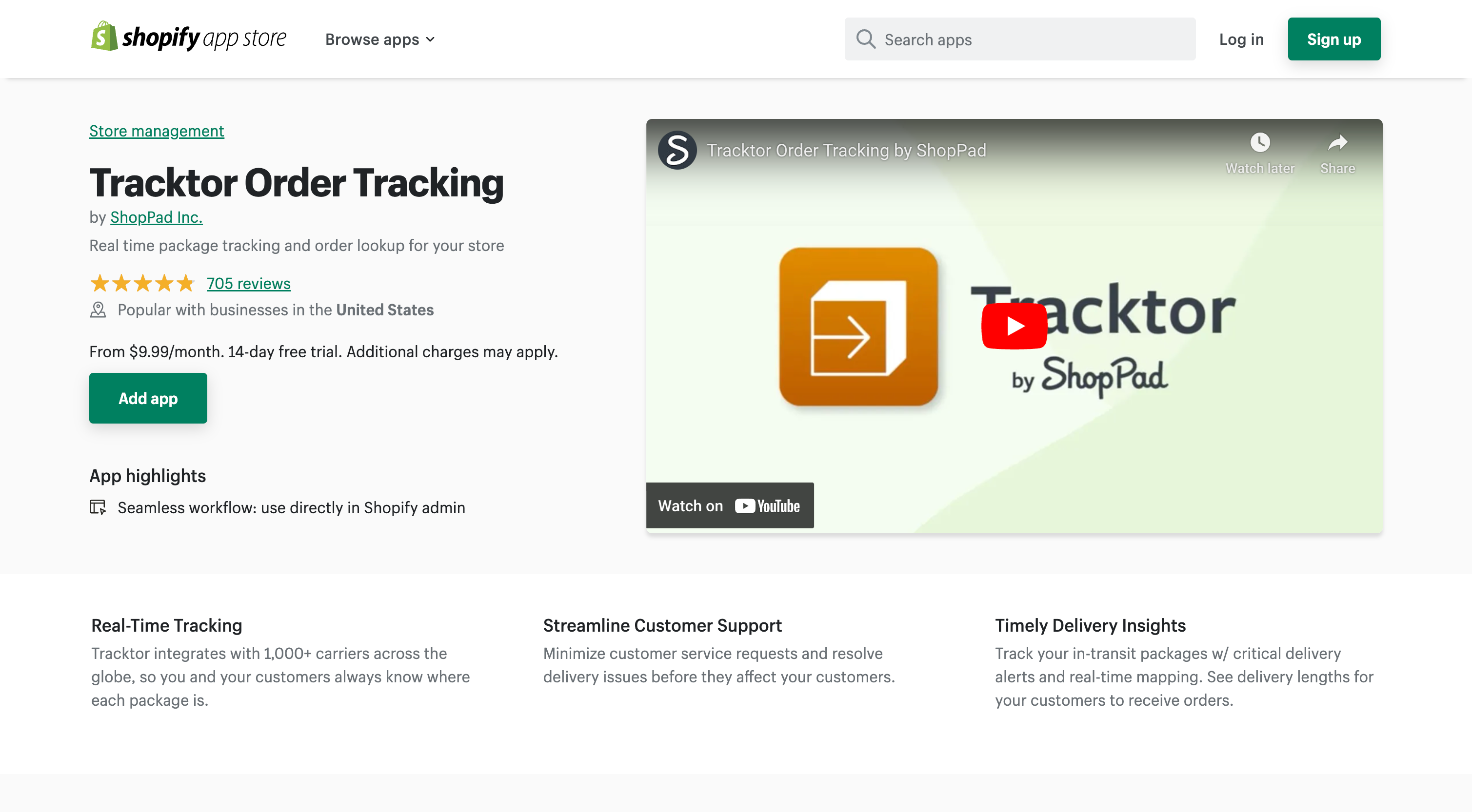 Tracktor Order Tracking - Real time package tracking and order lookup for your store | Shopify App Store