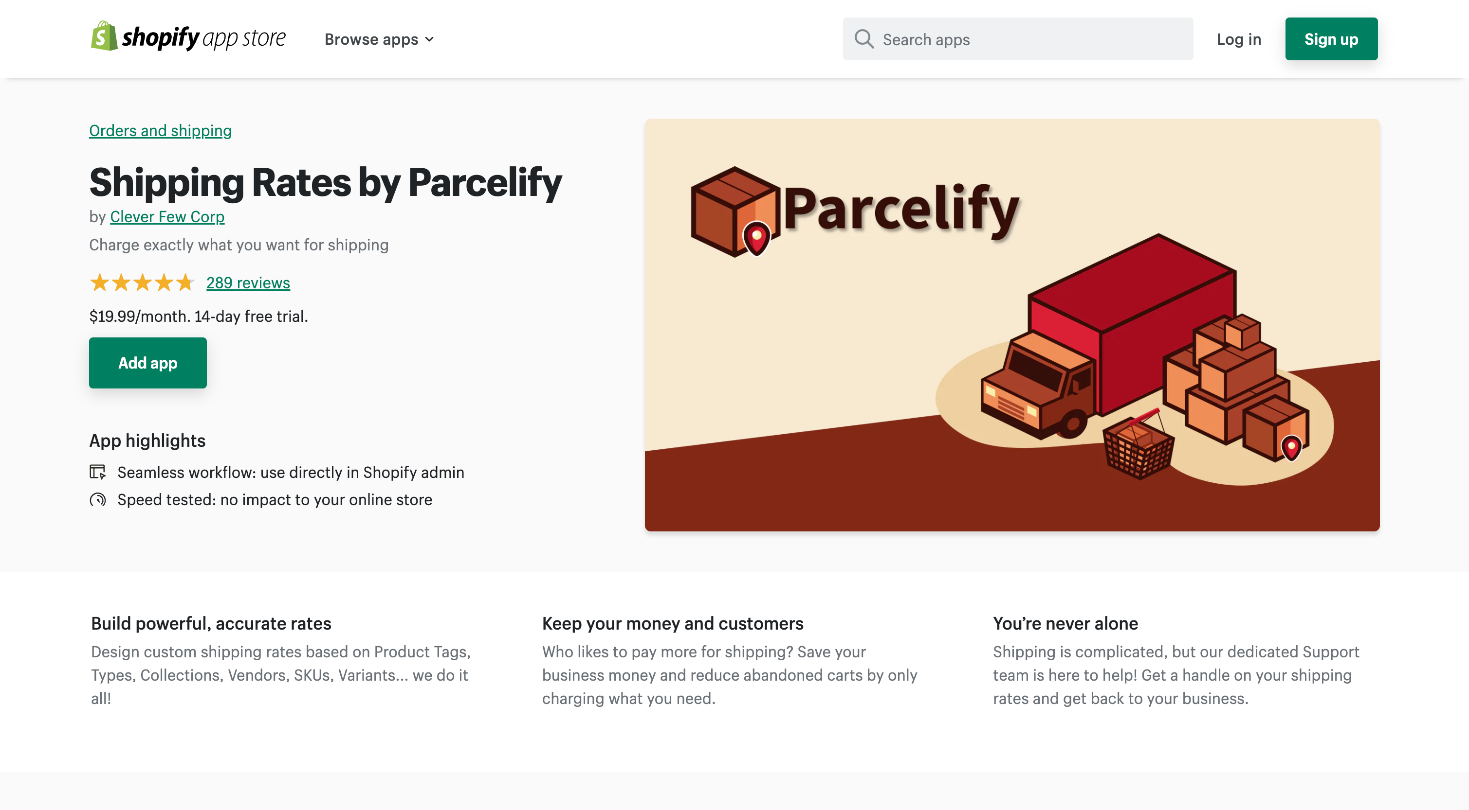 Shipping Rates by Parcelify - Charge exactly what you want for shipping