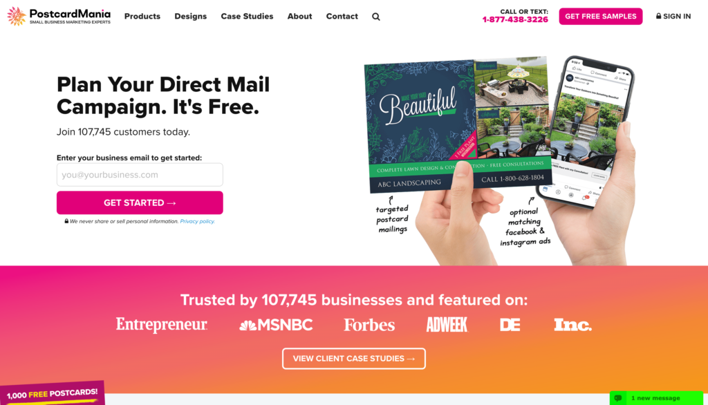 Postcardmania - direct mail marketing