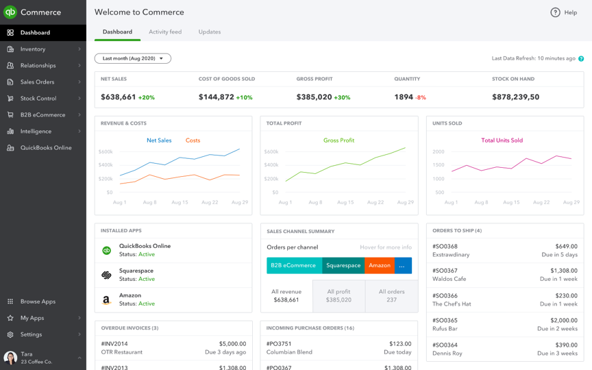 Shopify Inventory Management App - Quickbooks Commerce