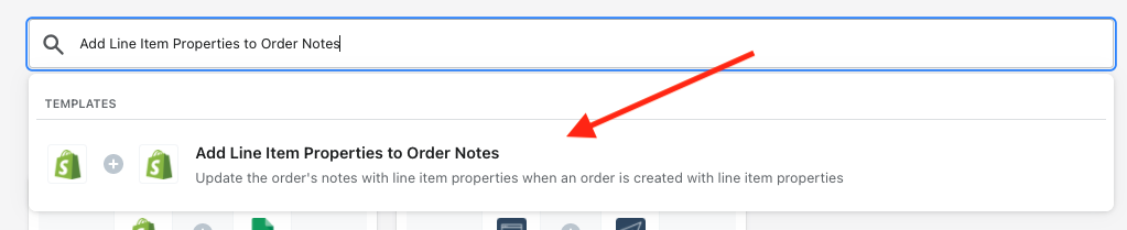 product options to order notes workflow template
