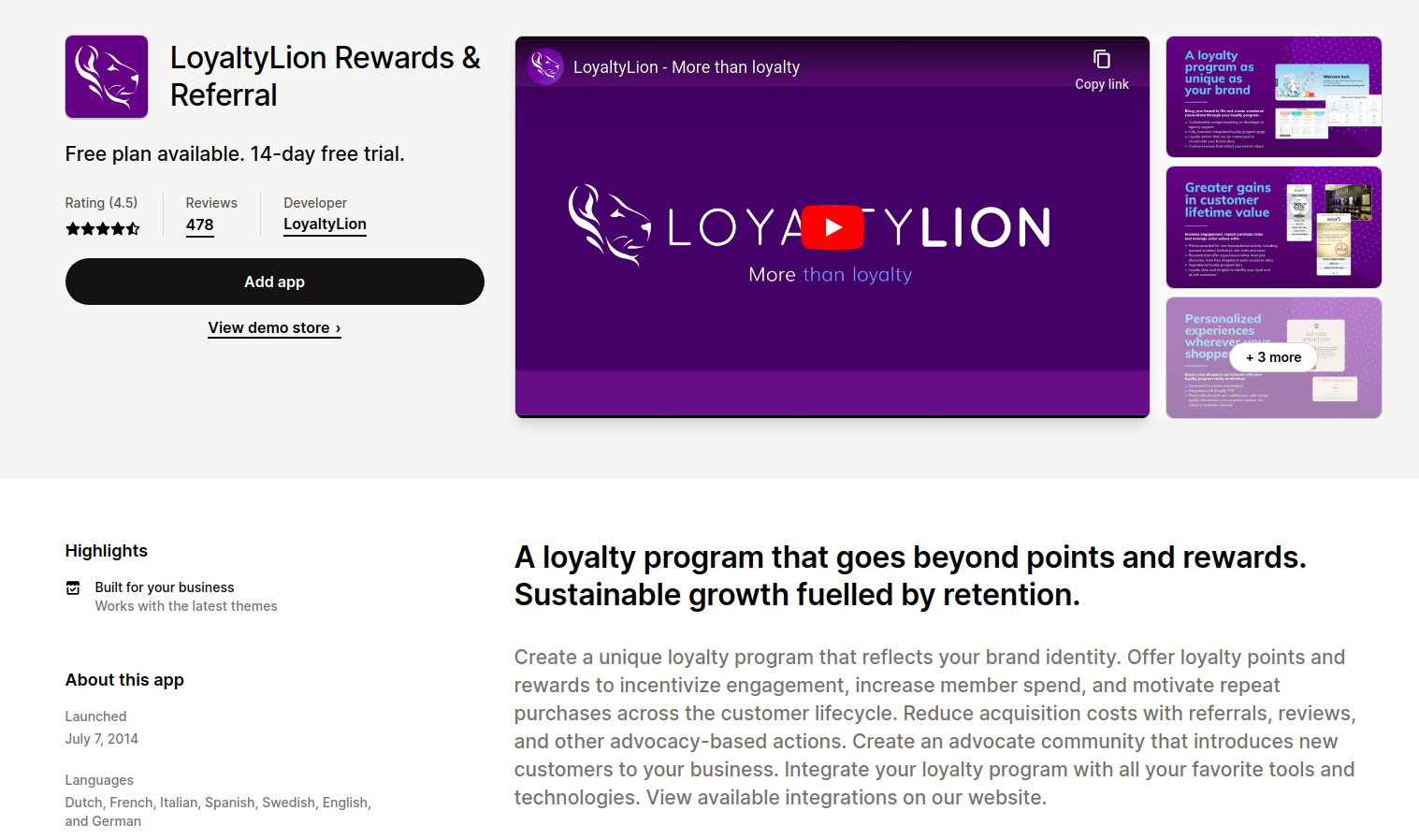 Loyalty Lion Rewards & Referral