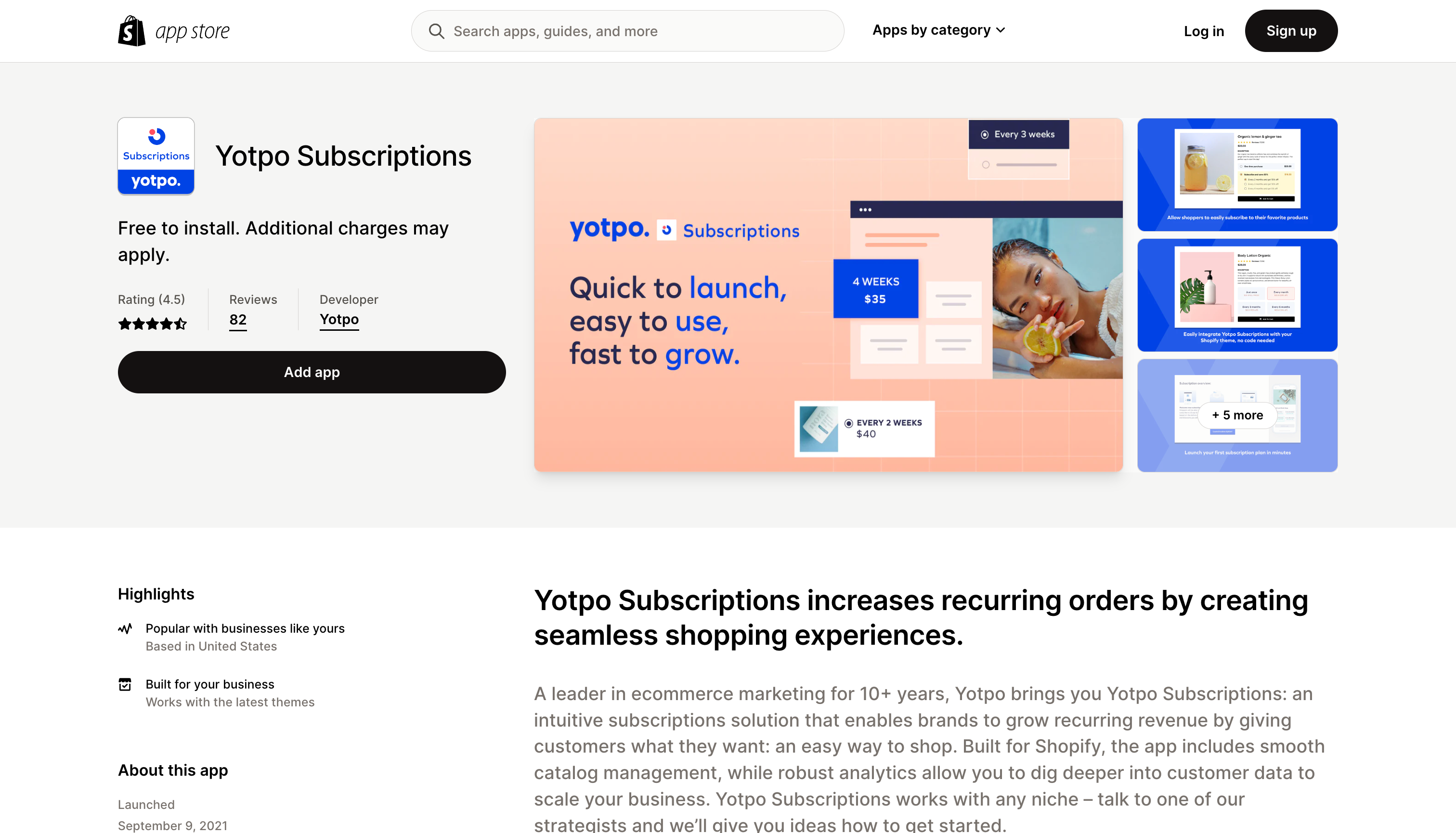 Yotpo Subscriptions - Shopify App Store