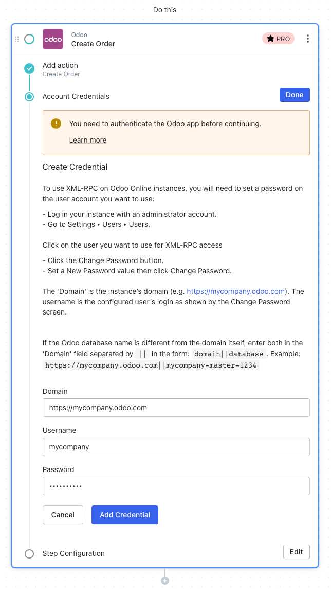 connect shopify to odoo