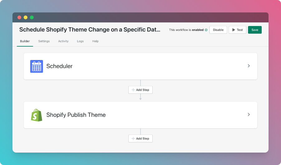 Schedule a Shopify theme change on a specific date and time