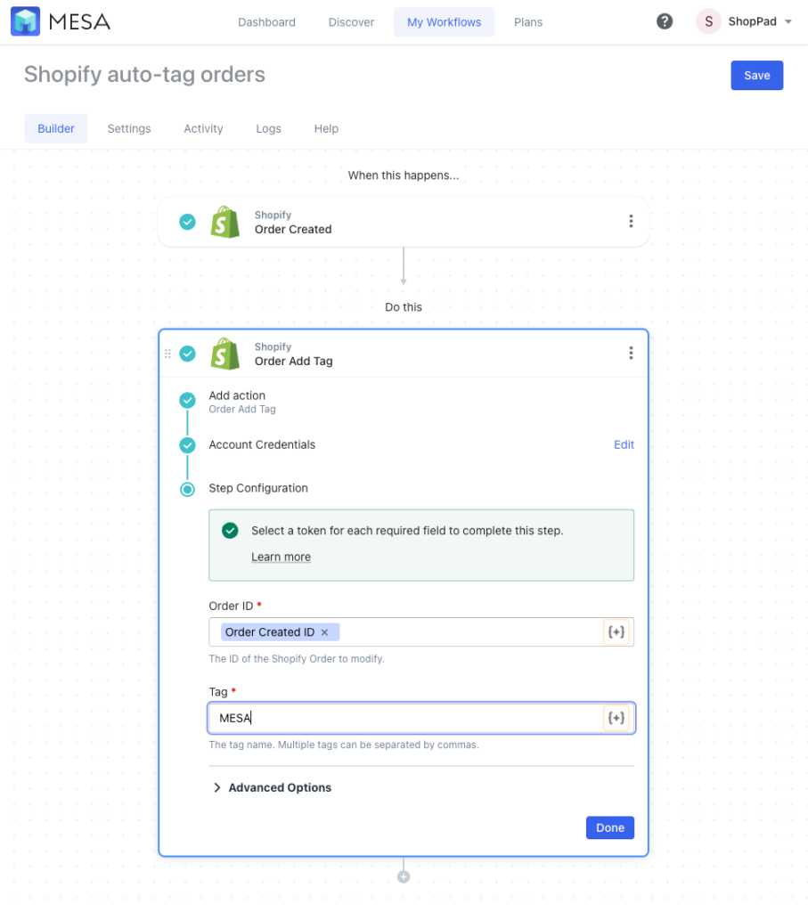 How to automatically add Shopify tags to products and more MESA