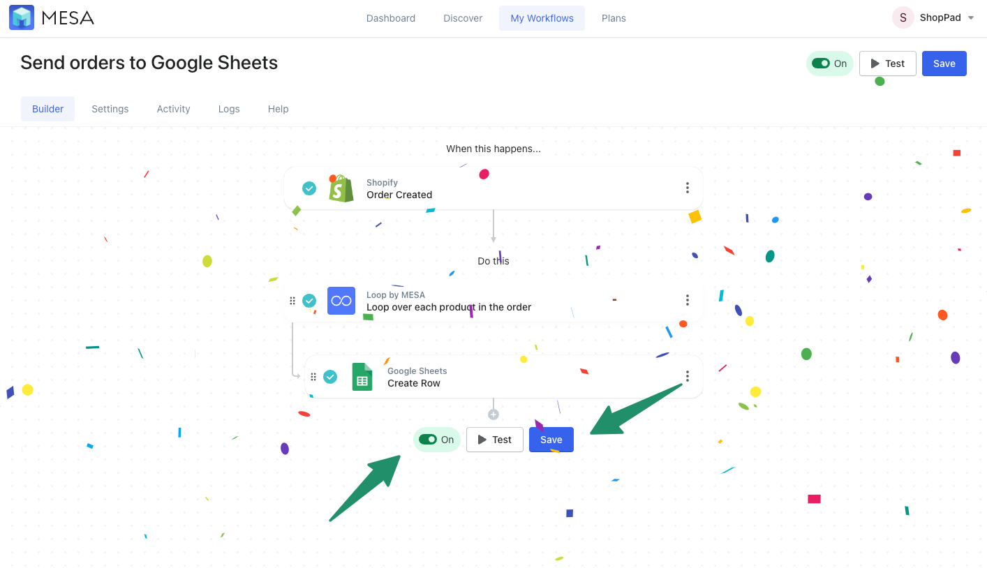 shopify to google sheets - complete