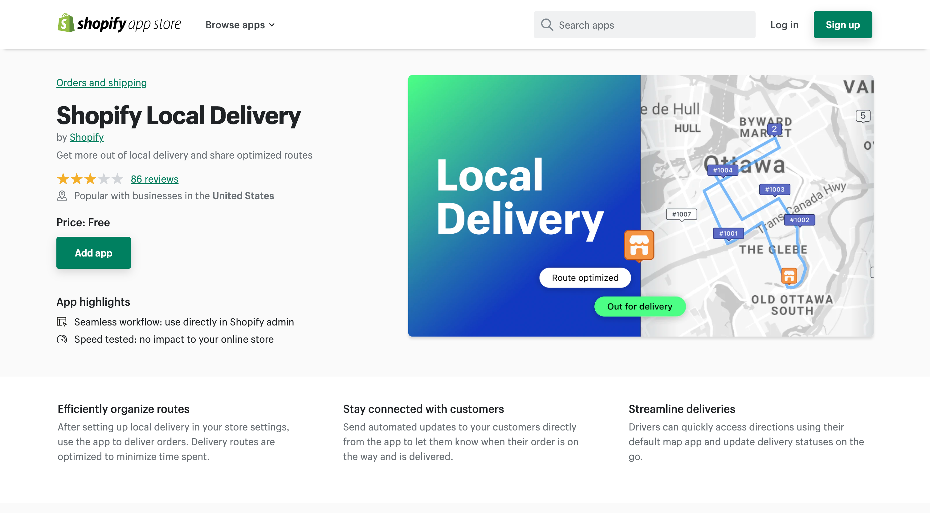 Shopify Local Delivery - Get more out of local delivery and share optimized routes | Shopify App Store