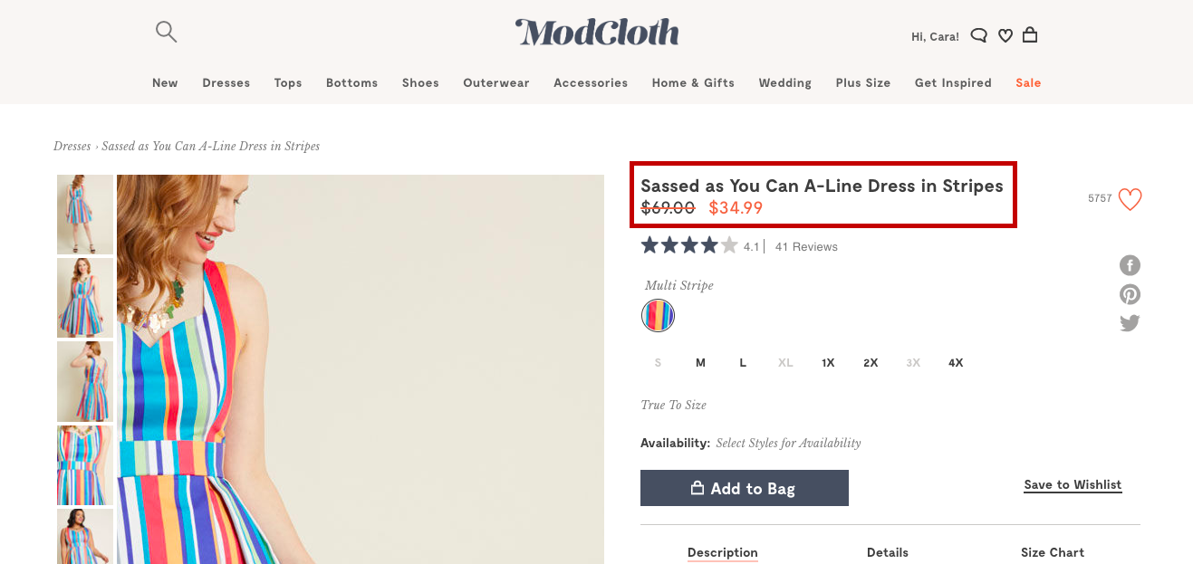 modcloth website