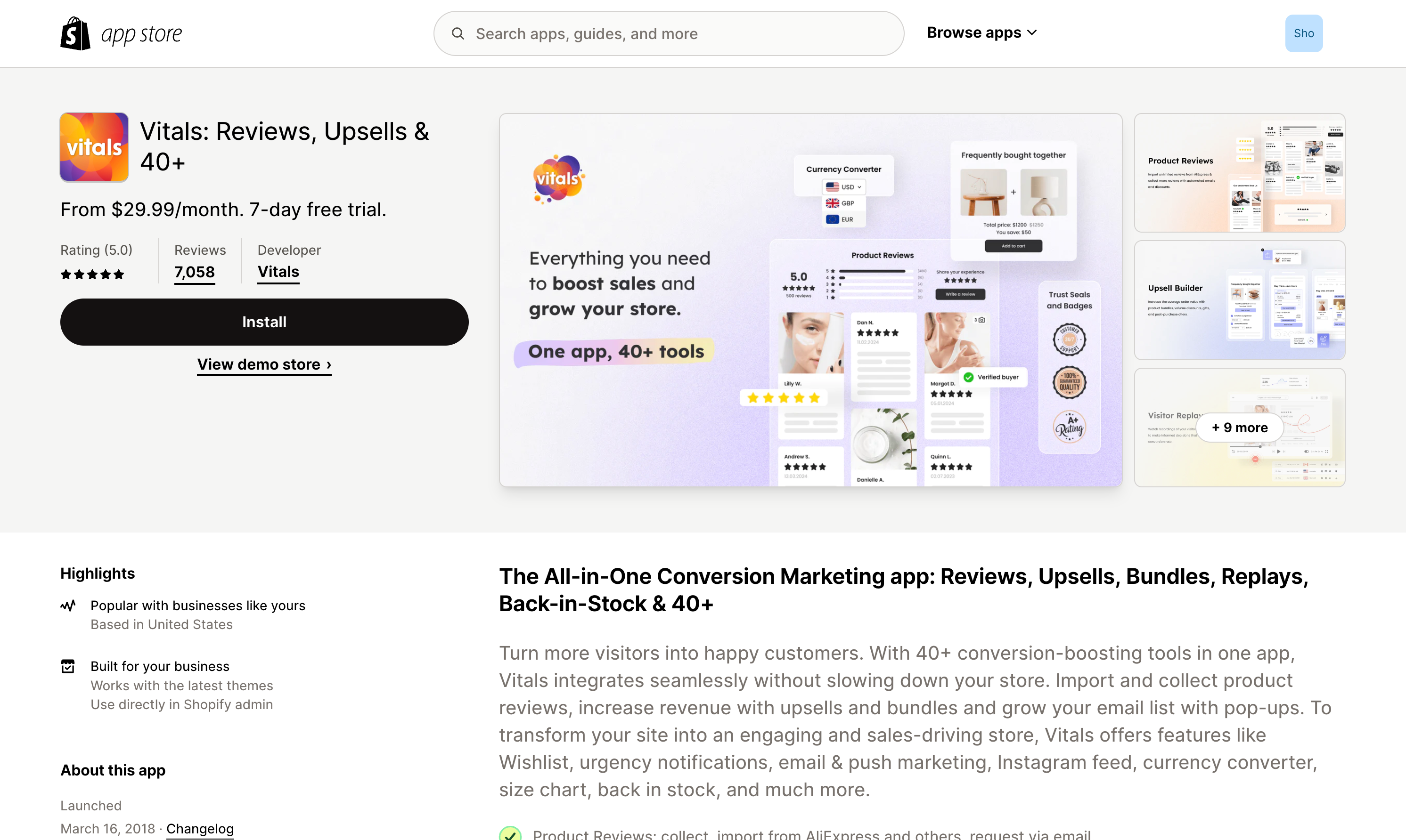 upsells app for your ecommerce store