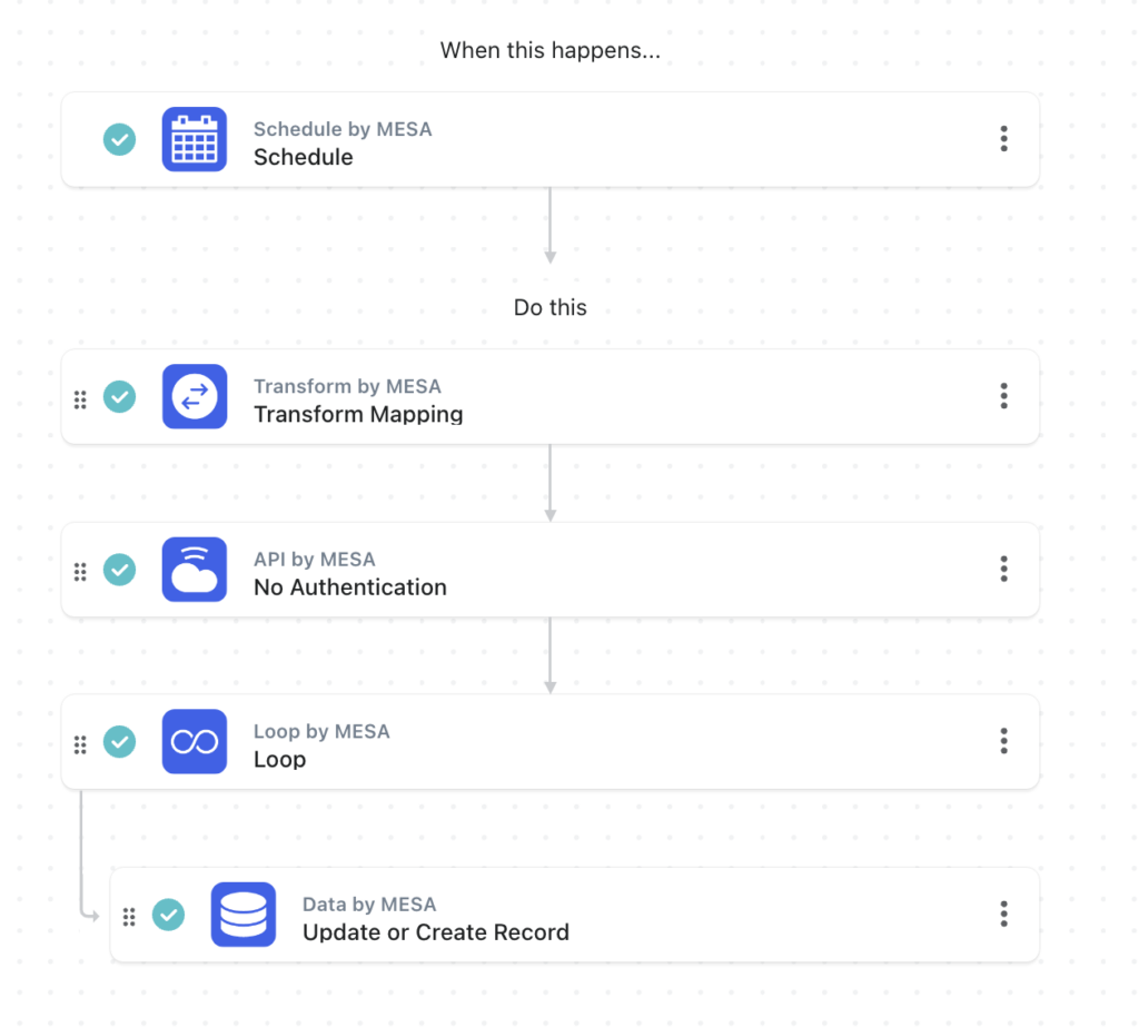 workflow steps: Save reviews from Okendo API