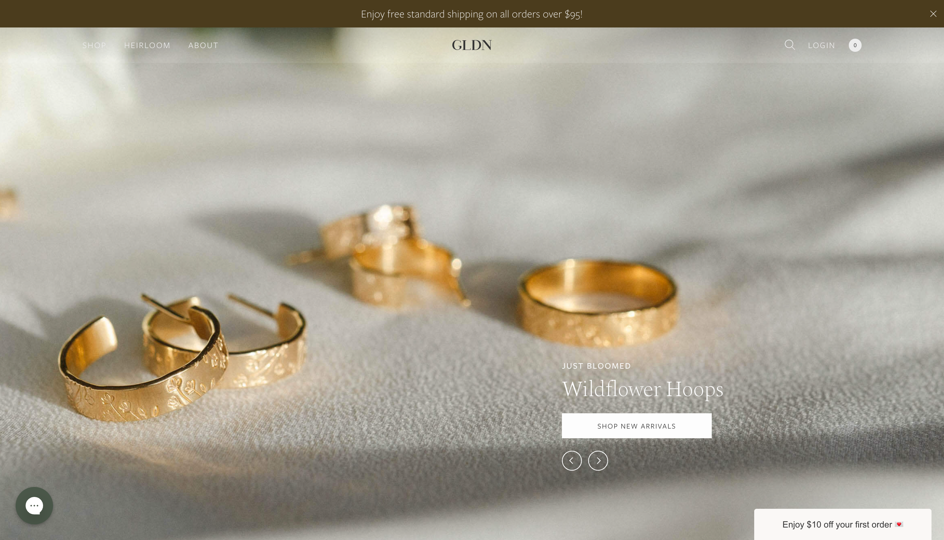 GLDN - website homepage