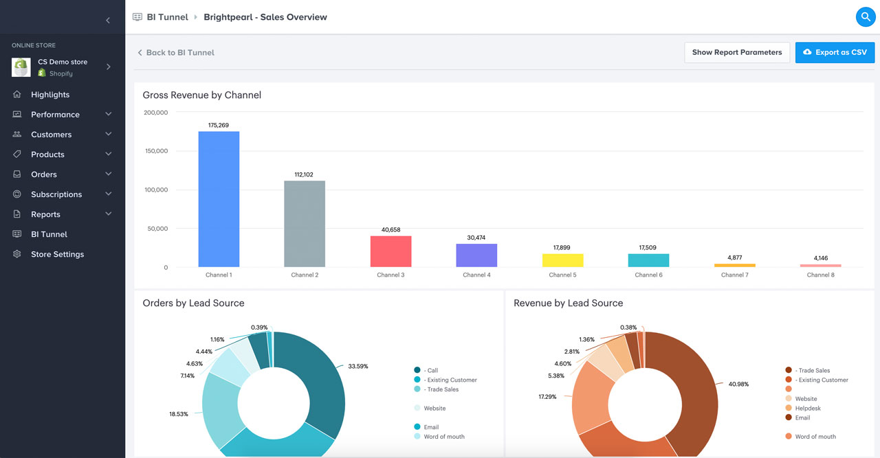 Brightpearl - inventory management system