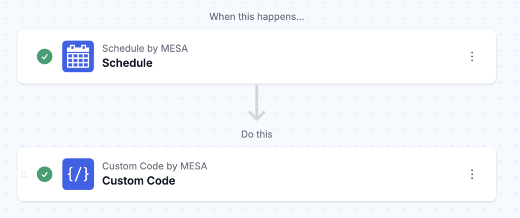 workflow: Run file export on a schedule