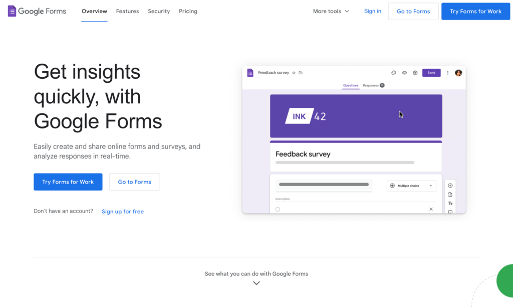 google forms