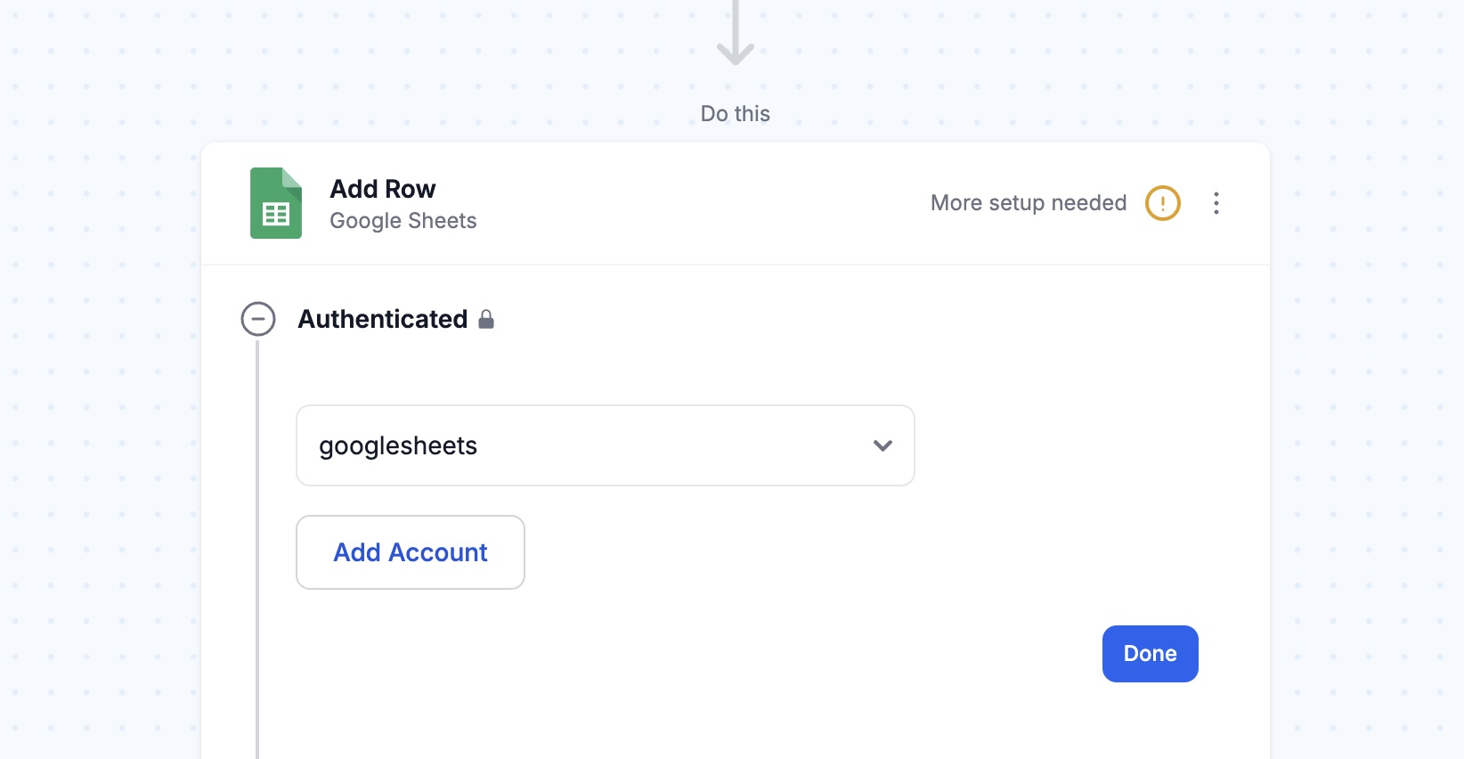 google sheets authentication