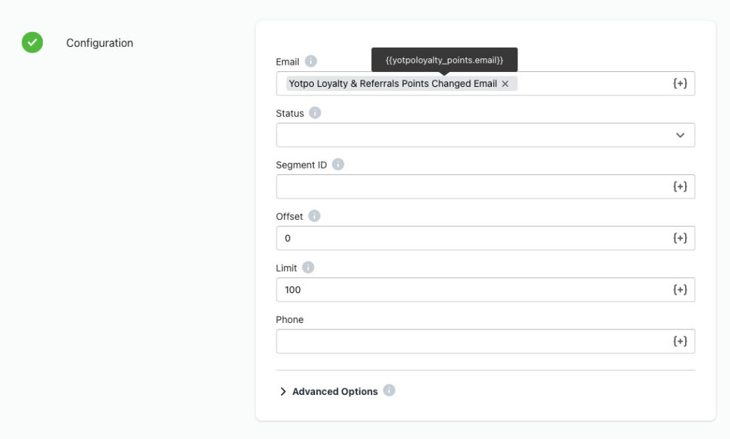 configure workflow step