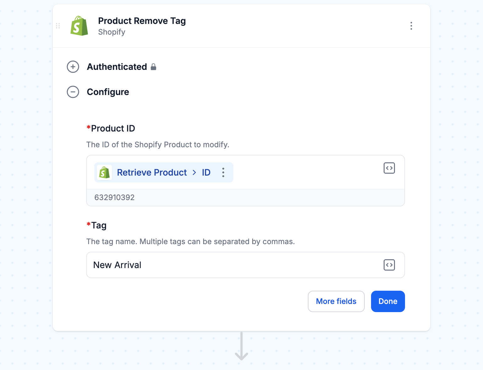 Remove "New Arrival" tag