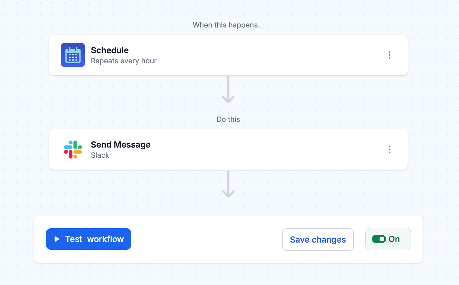 Turn your workflow "On"