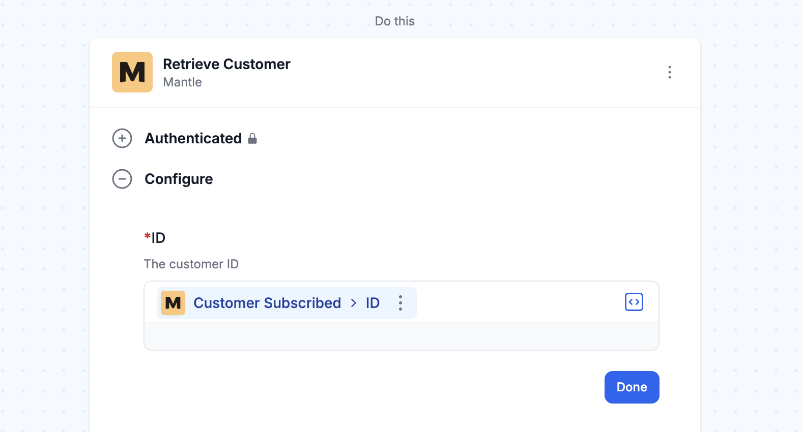 Retrieve customer details