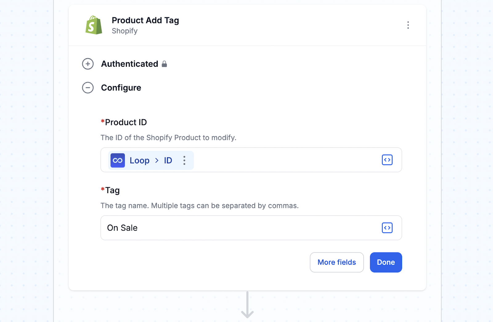 Add product tags