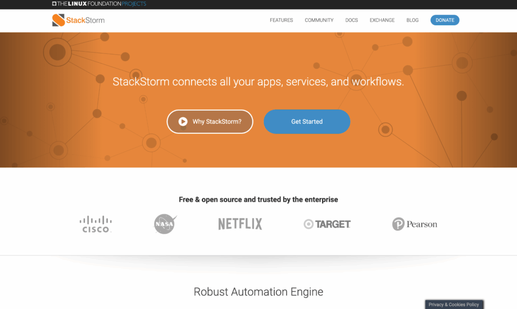 StackStorm homepage