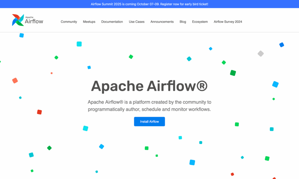 Apache Airflow homepage