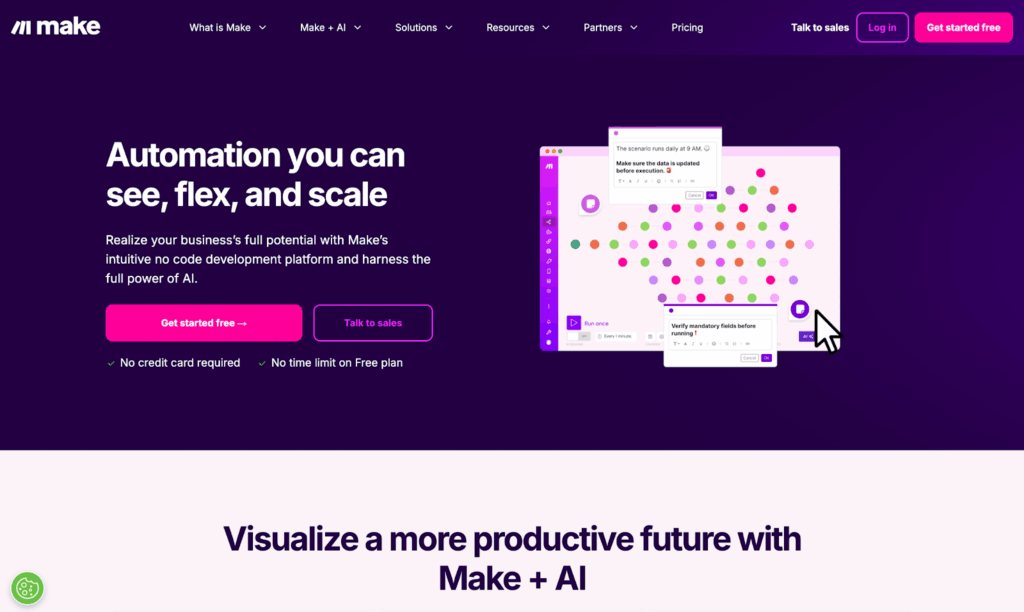 Make (formerly Integromat) homepage