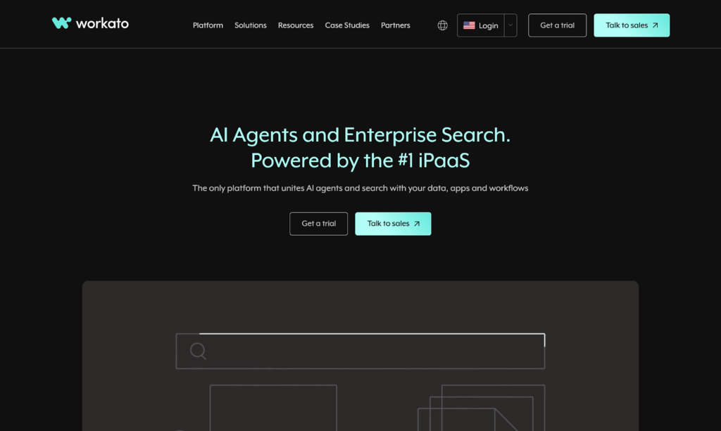 Workato homepage