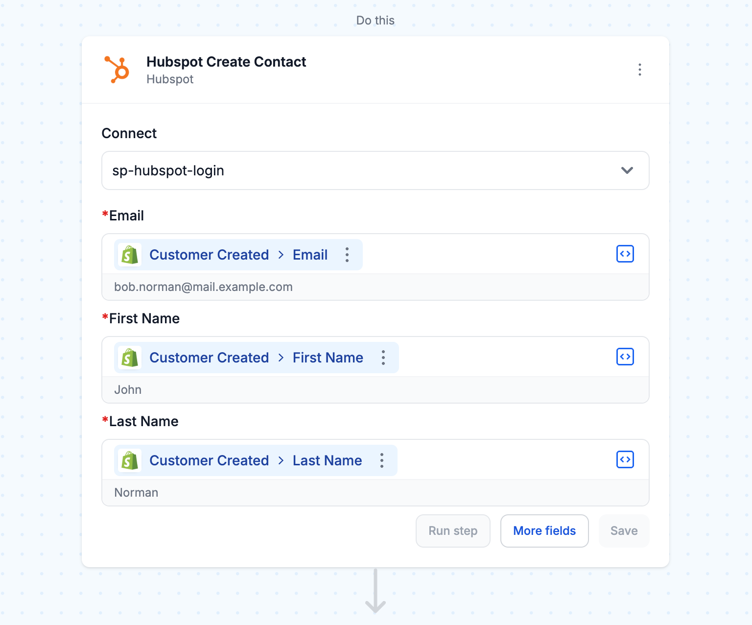 Create HubSpot contact