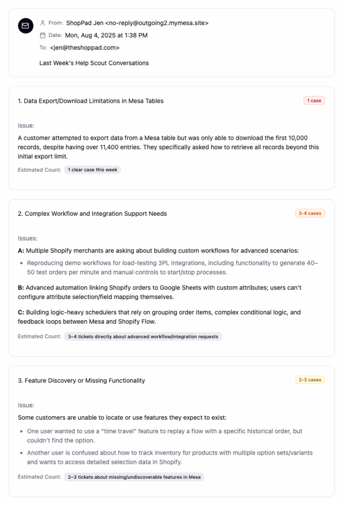 AI-generated  Help Scout summaries example