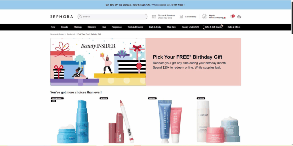 Sephora Example