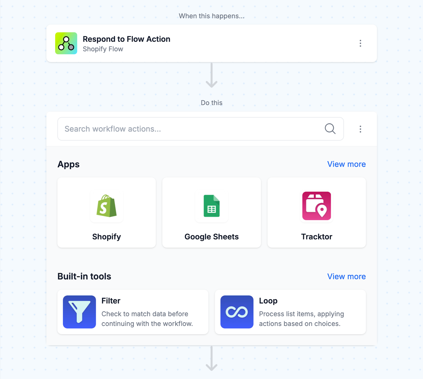 Add an action step