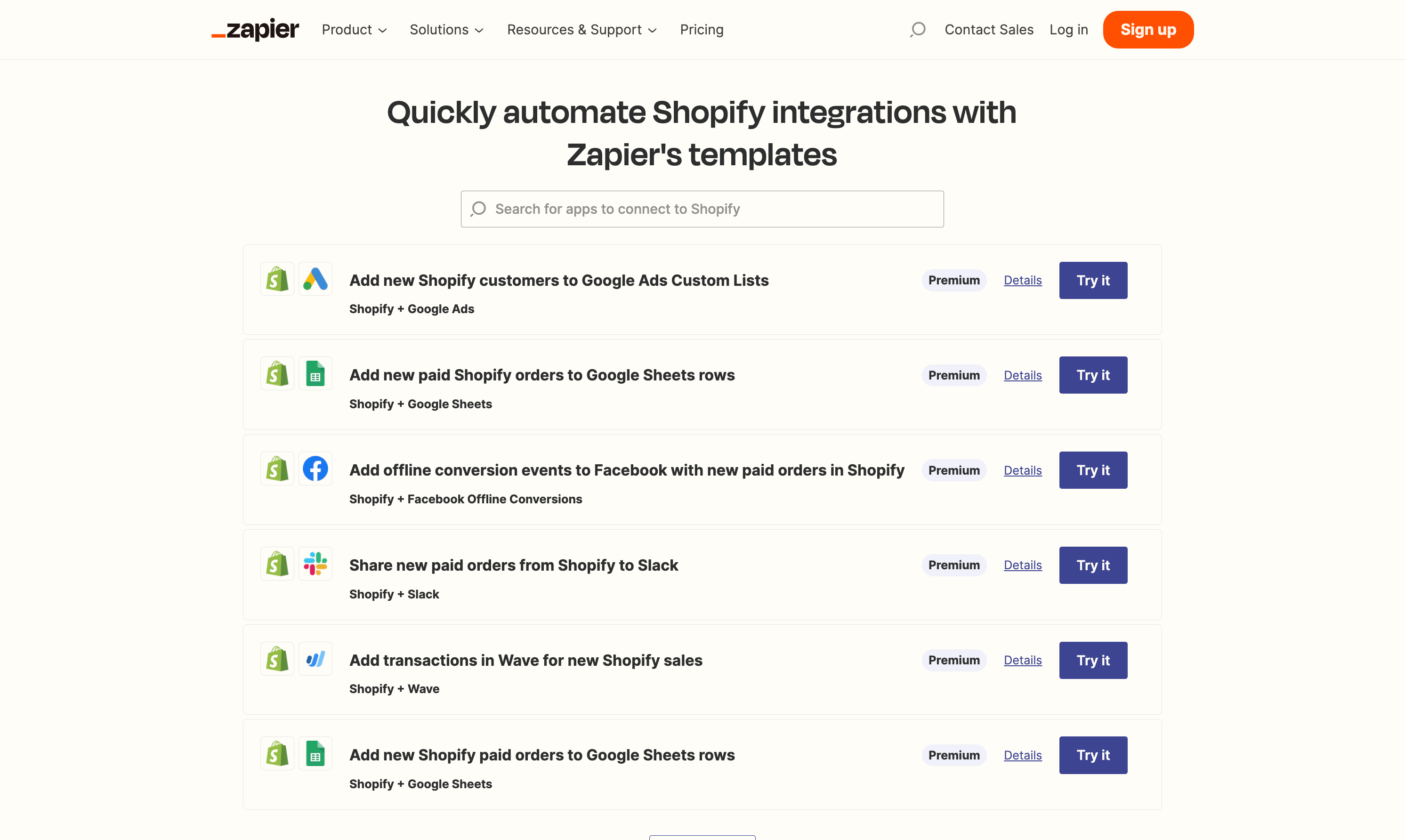 zapier shopify workflows are called zaps