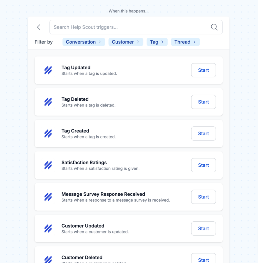helpscout triggers