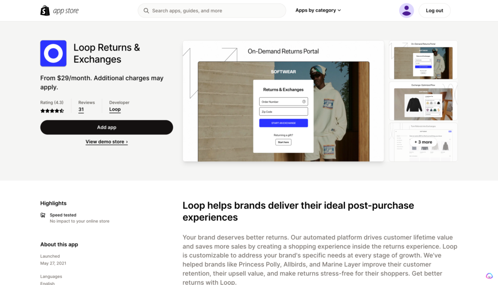 Loop Returns - Shopify App Store