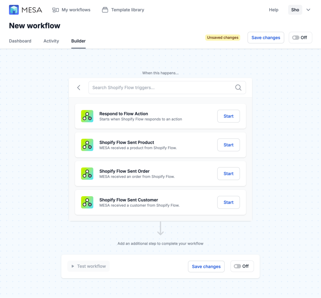 shopify flow triggers