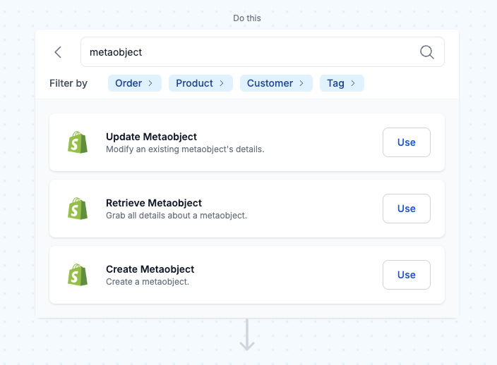 shopify metaobject actions