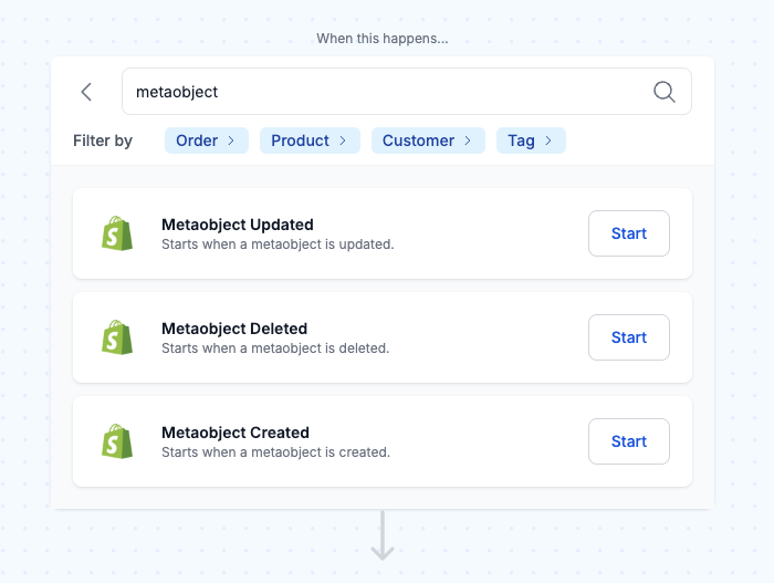 shopify metaobject triggers