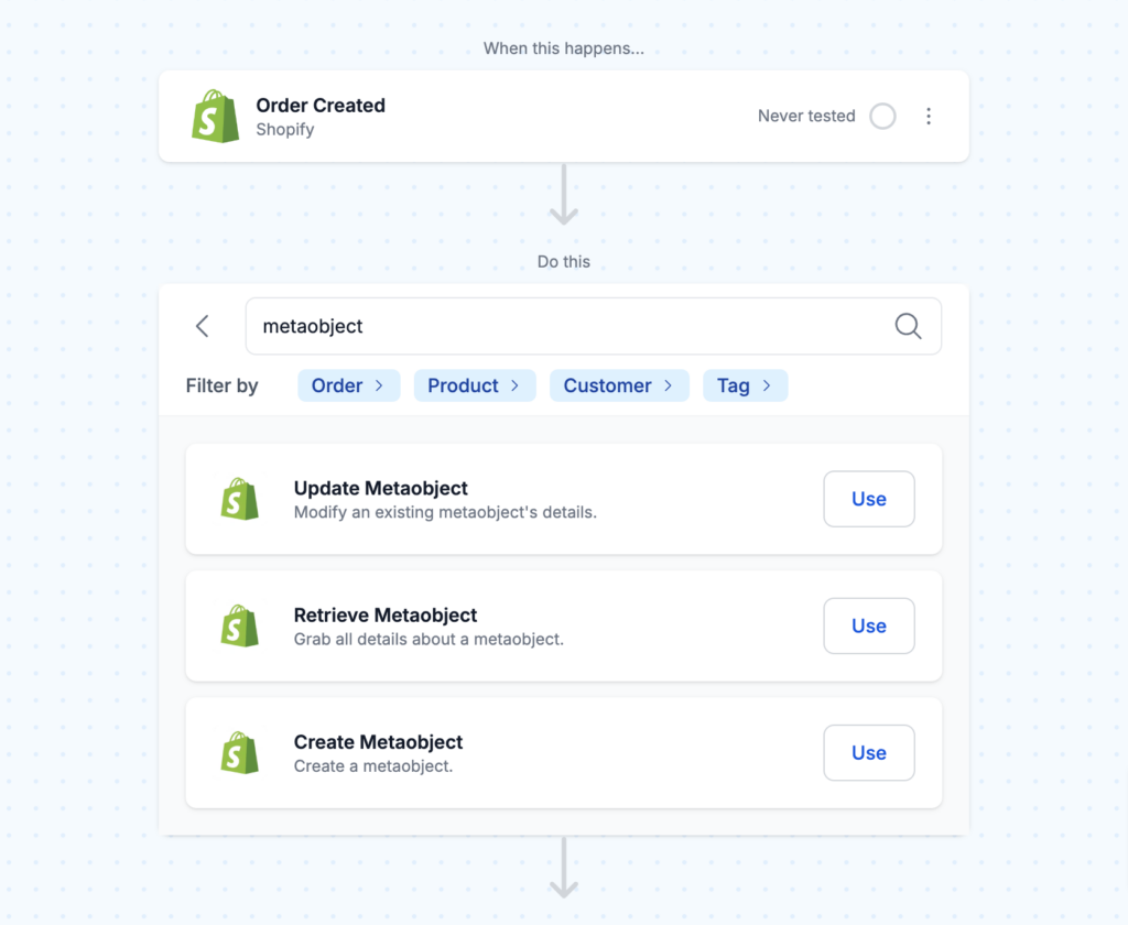 shopify metaobject actions