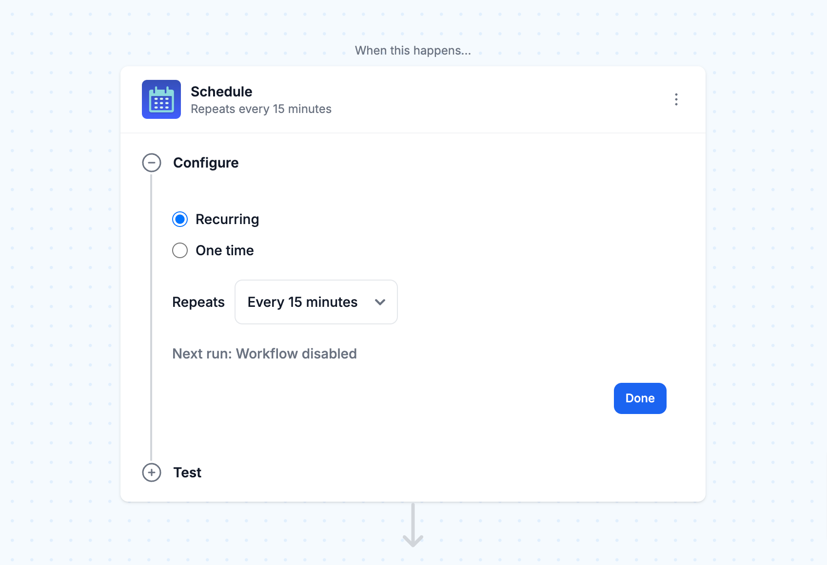 Shopify Status Schedule Step