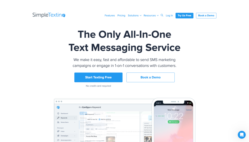 SimpleTexting marketing