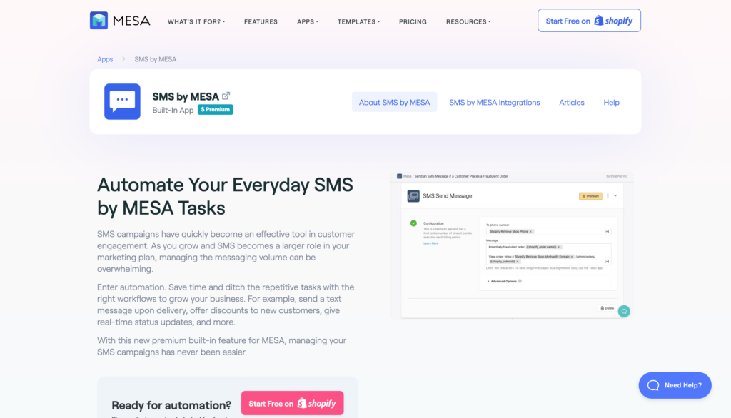 sms automation mesa