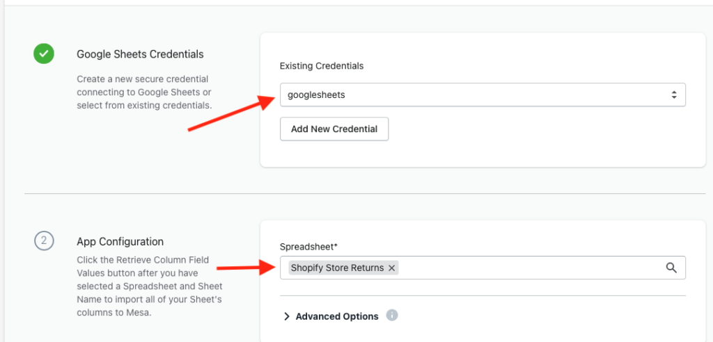 setup google sheets