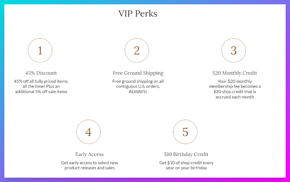 Minky Couture VIP perks