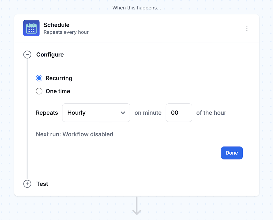 Schedule the price check