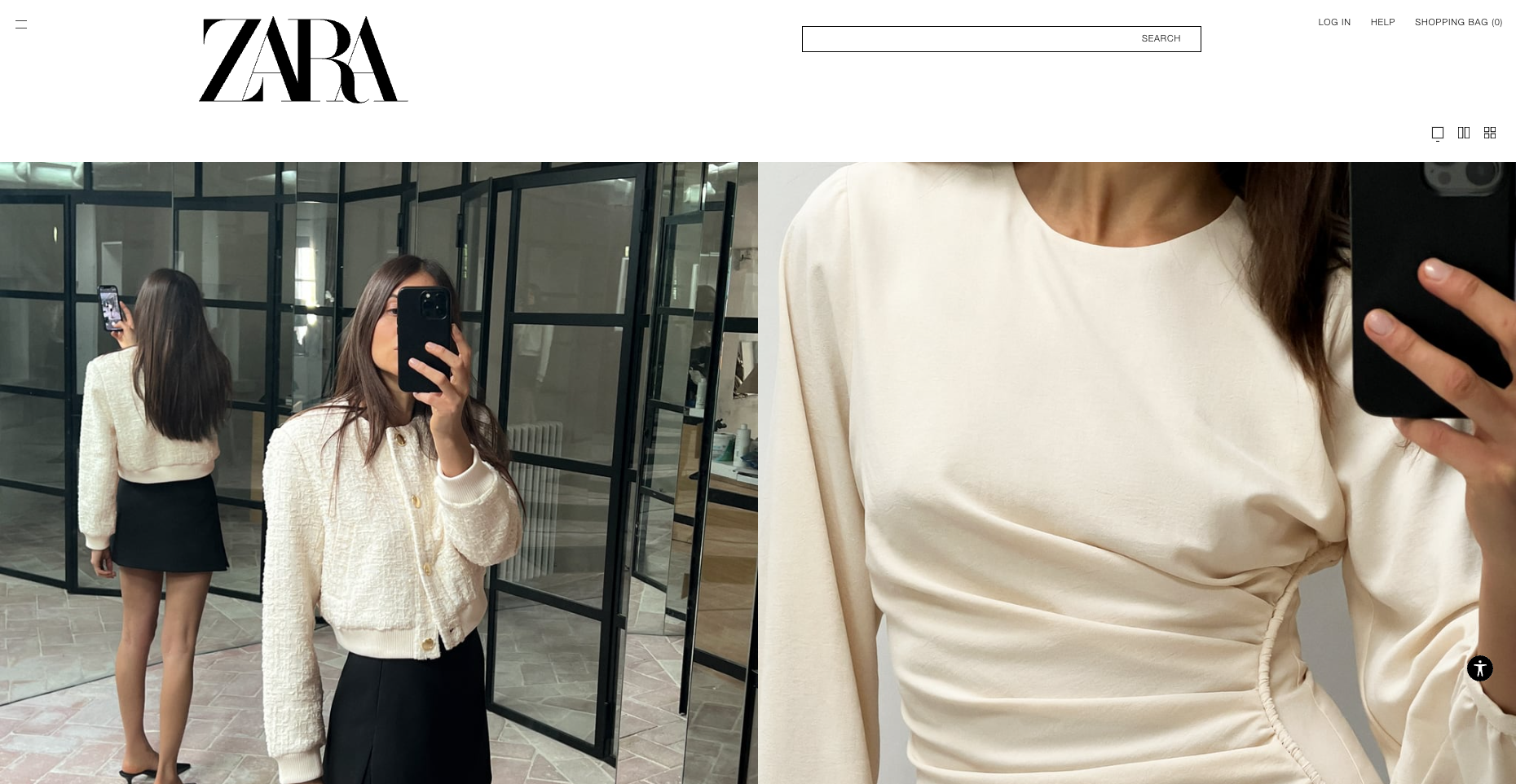 zara homepage